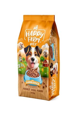 Happy Farm Yetişkin Köpek Maması Kuzu Etli 15 Kg