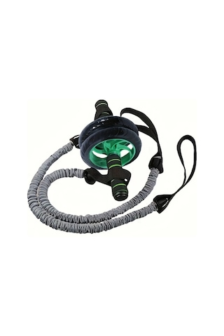 Willowhaven Gri Abdominal Roller Esneme Bandı Evde Karın Kası Egzersiz Ekipmanları 2li Set