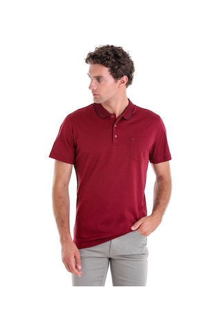 Hatemoğlu Bordo Regular Fit Düz 100% Pamuk Polo Yaka Tişört Bordo