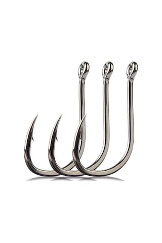 Valkyrie Paslanmaz Karbon Çelik Halkalı Olta İğne Seti 3-12 Numara Balık Kancası 2000 Adet Kutulu