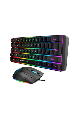 Wezone Oyun Klavye Ve Fare Seti - 61 Tuşlu Ultra Kompakt, Rgb Işık Efektleri, 7200 Dpı Ayarlı, Makro Programlama, Ergonomik Tasarım Diğer