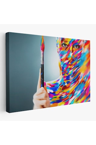 Es10 Dekoratif Baskı Kırmızı Klasik Araç Kanvas Tablo (95 x 165)