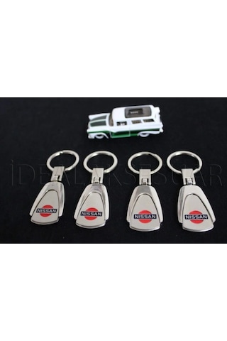 Nissan Metal Oval Anahtarlık Şık Kaliteli Aksesuar Çanta Araba New
