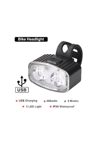 Promosyon Led Bisiklet Işığı Far Arka Lambası Dikkat Bisiklet Usb Şarj Edilebilir Arka Stop Lambası
