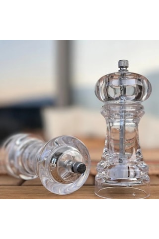 Büro Ev Ofis Mutfağı İçin 18cm Ekstra Akrilik Manuel Öğütücü El Değirmeni Diğer