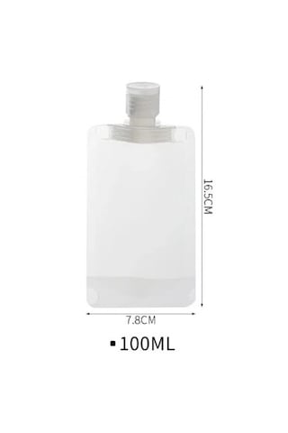 3 Adet 100ml Krem Şampuan Kabı Tekrar Kullanılabilir Set Organize Şeffaf