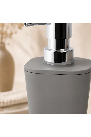 The Voguemaxima Sıvı Sabunluk Gri Kare Plastik 7x17 Cm
