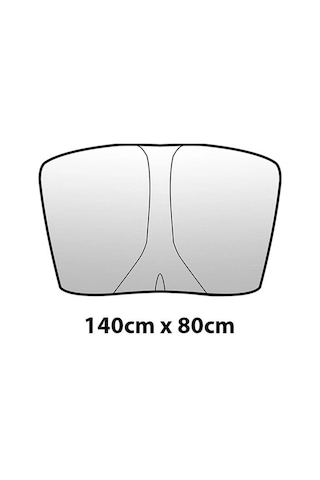Coofbe Çok Katmanlı Tesla Ön Cam Güneşlik Tesla Model Y Model 3 İçin Ön Cam Güneşliği 140cm X 80cm