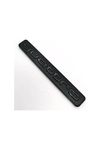 Audi A5 Serisi Uyumlu Quattro Piano Black Bagaj Yazısı 3m 3d Abs