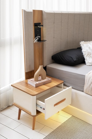 Antik Mdf Bazalı Karyola Ve Başucu 160 x 200 CM