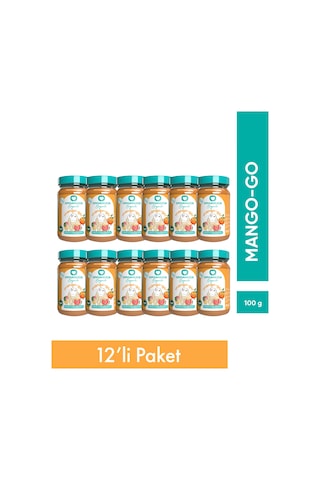 Organik Ek Gıda Mango-go 100 G Meyve-Sebze Püresi 12'li