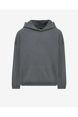 Skechers M Essential Hoodie Sweatshirt Erkek Antrasit Sweatshirt S242110-003