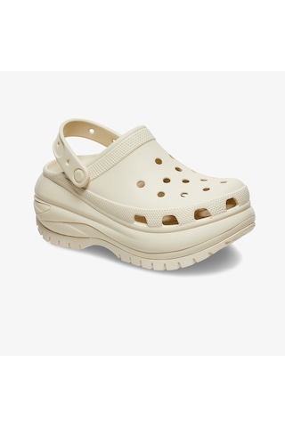 Crocs Classic Mega Crush Kadın Krem Terlik Düz 207988 KREM Krem