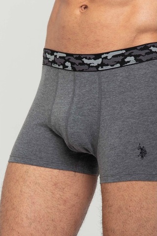 U.S. Polo Assn. Erkek Antrasit Melanj 2 Li Boxer 80346