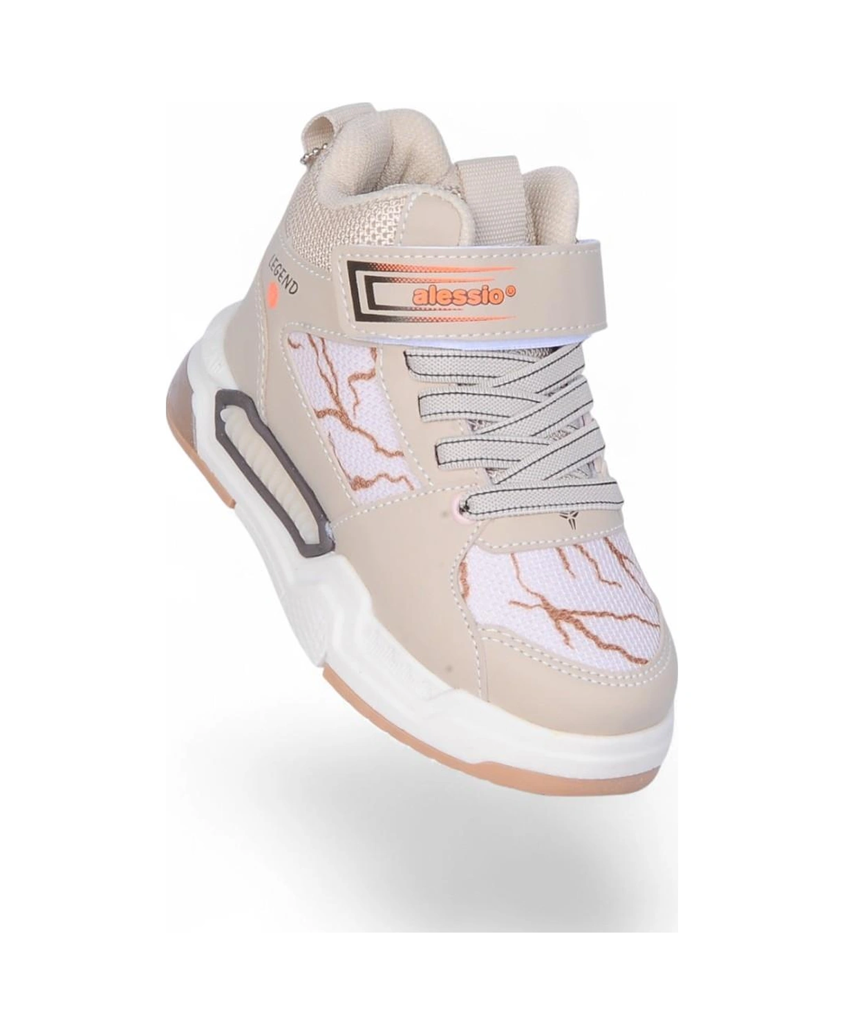 Ayakcenter 042 Alessio Bej Kız Çocuk Sneaker Ayakkabı Bej