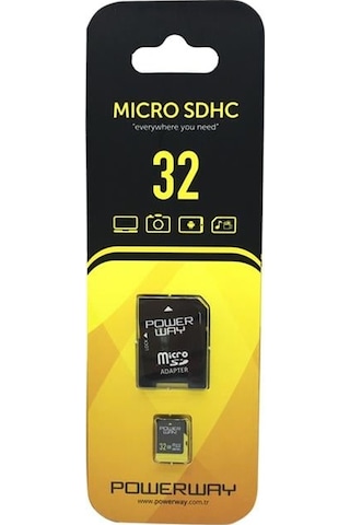 Powerway Pwr-32 32 Gb Micro Sd Class 10 Hafıza Kartı