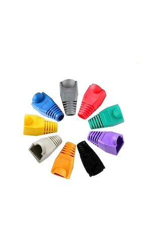 MN6 M107KB Rj45 Kılıf/200 Adet-cat6 Cat6e Cat5 Cat5e Uyumlu/rj45 Siyah Kılıf Boot-rj45 Cat5 Cat6 Kılıf