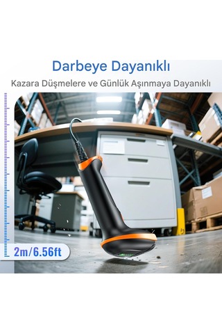 Tera 1d 2d Qr Barkod Okuyucu Darbeye Dayanıklı Su Geçirmez D5100y