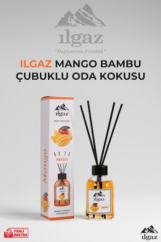 Ilgaz Reed Diffuser Oda Kokusu Bambu Çubuklu Tropikal Mango 110 ML