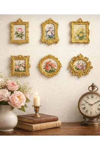 Housetrend Mini Çerçeveler 6 Lı Ev Dekorasyonu Museum Of Us Sevgililer Günü Mini Müze Dekoru Gold Sku: Smgstkb8b88efeca