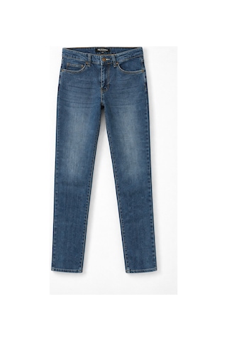 Bluew White Kadın Düz Kesim Düz Paça Straight Fit Mavi Jean Pantolon