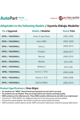 Opel Astra J,insigna,meriva,mokka,mokka X İçin Termostat Su Hortumu Boru Konnektörü