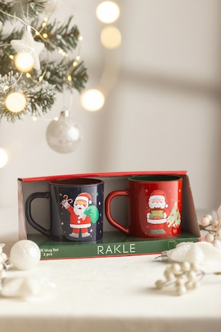 Santa Party 2'li Kupa Seti 250 Cc Renkli