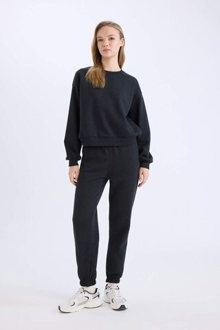 Defacto Regular Fit 2li Takım Kalın Bisiklet Yaka Sweatshirt Esnek Belli Jogger Eşofman Altı D8022axnsar191 Antrasit