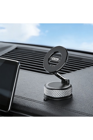 Go Des Gd-hd243 360 Derece Dönebilen Vakum Özellikli Magnetik Telefon Tutucu Siyah