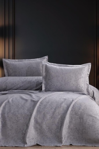 Burçak 2 Parça Tek Kişilik Pike Takımı 180x240 Gri Gri
