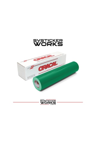 Yeşil Renk Folyo Kaplama , Sticker Vb. Oracal Yüksek Kalite Ürün 1 Metre 100cm X 126cm Yeşil