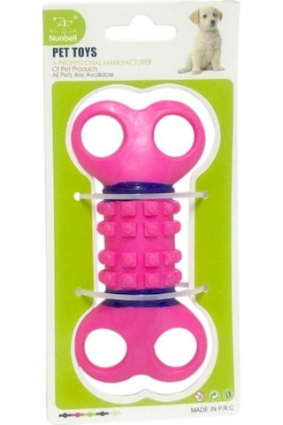 Nunbell 12 CM Yassı Kemik Köpek Oyuncağı Çok Renkli
