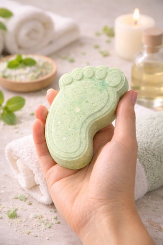 Ayak Şeklinde Banyo Topu Nemlendirici & Rahatlatıcı Ayak Ve Vücut Bakımı Köpüren Banyo Bombası