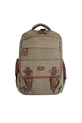 Ççs London 51567 Kanvas Sırt Çantası Haki