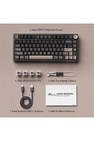 Royal Kludge R75 %75 Gasket Mekanik Oyuncu Klavyesi