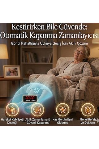 3d Yoğurmalı Isıtmalı Ayak Ve Baldır Masaj Aleti -3 Kademeli Profesyonel Termal Terapi Cihazı