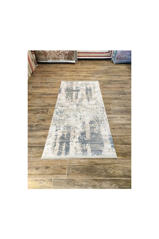 Quadro 3704 Krem-mavi-bej Halı Çok Renkli