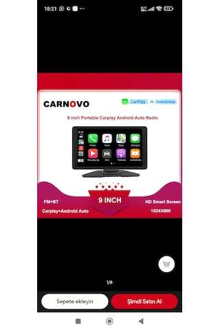 9 İnç 2/32gb.portable Taşınabilir Oto Multimedya Ekran Android