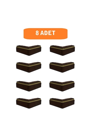 Homdep Kanepe Koltuk Tv Ünitesi Konsol Yükseltme L Model Plastik Ayak Ceviz 5cm 8 Adet Kahverengi