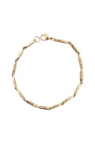 Çelik Bileklik Titanyum Melon Motifli Model 2 Mm 22 Cm Altın Sarısı Gold Altın