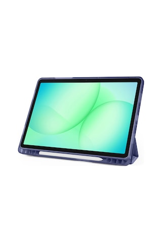 Samsung Uyumlu Galaxy Tab A9 Plus A11+ Üçgen Standlı Uyandırma Fonksiyonlu Tablet Kılıfı Kapaklı Kılıf