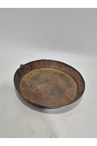 Vintage El Yapımı Bakır Tava 24cm Bakır