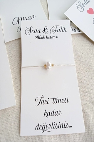 30 Adet Şans Bilekliği - Bride Hediye - Kına Hediye - Nedime