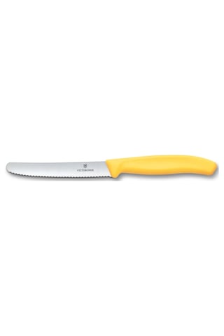 Victorinox 6.7838.C1 Swiss Classic 11 cm Tırtıklı Domates Bıçağı  Sarı