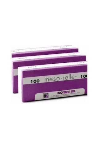 Meso-Relle Mezoterapi İğnesi 32 G x 4 MM Am324 10 Adet