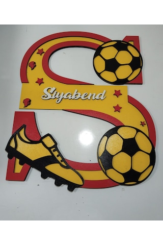 Bebek-çoçuk Odası Kapı & Duvar Süsü S Harfi Kişiye Özel İsim Çok Renkli