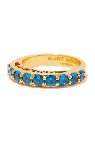 Be Kind Band Ring, Renkli Kristalli Yüzük Lacivert