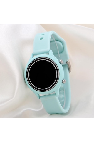 Unisex Tuşlu Led Takvimli Silikon Kadın Kol Saati - Silikon Bileklik Saat St-304167