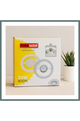 Ventra 30w E27 Led Ampul 6500k 2700 Lumen Simit Model Mika Kristal Plastik Cam Ventra Standart