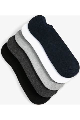 Koton Basic 5'li Görünmez Çorap Seti Çok Renkli Gri 4wam80005aa 4WAM80005AA040 Gri